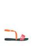 Main View - Click To Enlarge - MELISSA - 'Tasty' perforated band jelly sandals