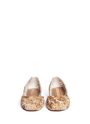 Figure View - Click To Enlarge - MELISSA - x Campana 'Fitas' rose glitter flats