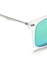 Detail View - Click To Enlarge - RAY-BAN - 'Wayfarer Light Ray' matte acetate mirror sunglasses