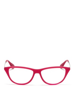 Main View - Click To Enlarge - RAY-BAN - Rubber acetate cat eye optical glasses