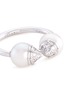 Detail View - Click To Enlarge - TASAKI - 'Refined Rebellion' diamond Akoya pearl 18k white gold ring