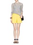 Figure View - Click To Enlarge - ALICE & OLIVIA - High-waist pleat shorts