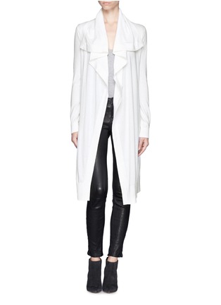 Main View - Click To Enlarge - THEORY - 'Casterly' drape collar long cardigan