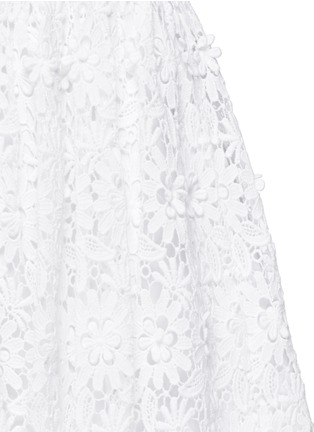 Detail View - Click To Enlarge - ALICE & OLIVIA - 'Gilberto' Lace box pleat skirt