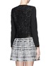 Back View - Click To Enlarge - ALICE & OLIVIA - Contrast sleeve boxy jacket