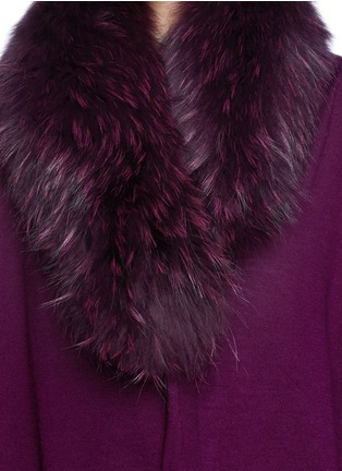 Detail View - Click To Enlarge - ALICE & OLIVIA - 'Izzy' raccoon fur collar cardigan