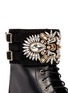 Detail View - Click To Enlarge - RENÉ CAOVILLA - Jewelled suede cuff leather boots