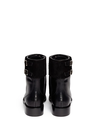 Back View - Click To Enlarge - RENÉ CAOVILLA - Jewelled suede cuff leather boots