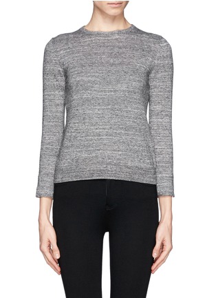 Detail View - Click To Enlarge - ALICE & OLIVIA - Detachable poplin collar sweater