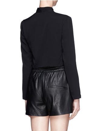 Back View - Click To Enlarge - MO&CO. EDITION 10 - Cropped drape jacket