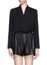 Main View - Click To Enlarge - MO&CO. EDITION 10 - Cropped drape jacket