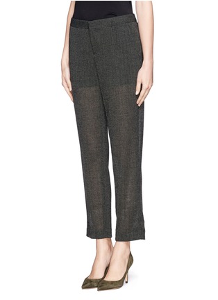 Front View - Click To Enlarge - THEORY - 'Padgette' eyelet knit pants