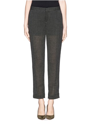 Main View - Click To Enlarge - THEORY - 'Padgette' eyelet knit pants