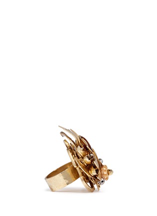 Detail View - Click To Enlarge - MIRIAM HASKELL - Couture flower motif ring