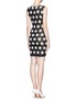 Back View - Click To Enlarge - ALICE & OLIVIA - 'Dee' daisy jacquard knit dress
