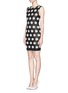Figure View - Click To Enlarge - ALICE & OLIVIA - 'Dee' daisy jacquard knit dress