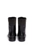 Back View - Click To Enlarge - SERGIO ROSSI - Stud leather biker boots