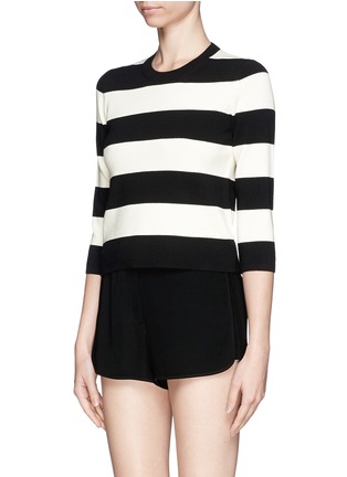 Front View - Click To Enlarge - THEORY - 'Harmona S' striped knit sweater
