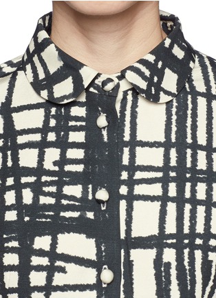 Detail View - Click To Enlarge - CHICTOPIA - Stroke print crop jacket