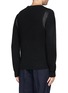 Back View - Click To Enlarge - LANVIN - Satin panel wool sweater