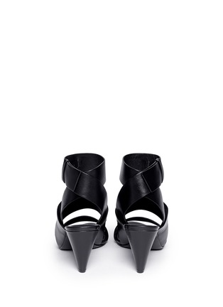 Back View - Click To Enlarge - ALEXANDER WANG - 'Katya' double band leather sandals