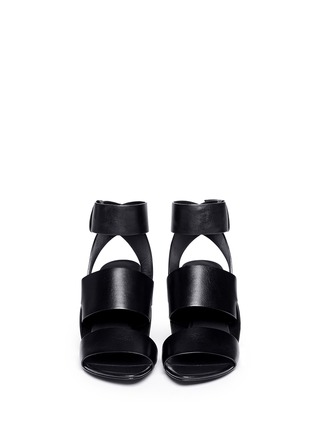 Figure View - Click To Enlarge - ALEXANDER WANG - 'Katya' double band leather sandals
