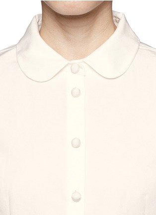 Detail View - Click To Enlarge - CHICTOPIA - Puff pleat sleeve faille shirt