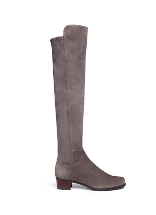 Main View - Click To Enlarge - STUART WEITZMAN - 'All Serve' stretch suede thigh high boots