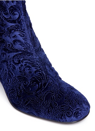 Detail View - Click To Enlarge - STUART WEITZMAN - 'Bacari' tapestry boots