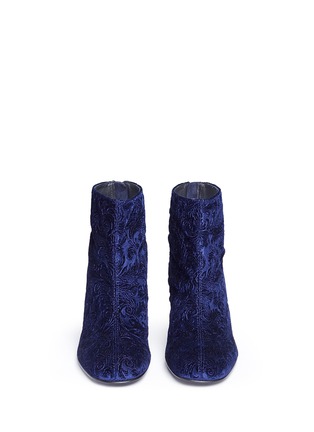 Front View - Click To Enlarge - STUART WEITZMAN - 'Bacari' tapestry boots