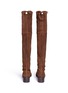 Back View - Click To Enlarge - STUART WEITZMAN - 'Van Land' stretch suede thigh high boots