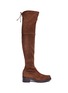 Main View - Click To Enlarge - STUART WEITZMAN - 'Van Land' stretch suede thigh high boots