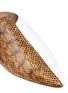 Detail View - Click To Enlarge - ACNE STUDIOS - Contrast snakeskin leather slides