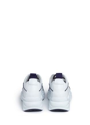Back View - Click To Enlarge - ACNE STUDIOS - Leather sneakers