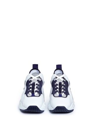 Front View - Click To Enlarge - ACNE STUDIOS - Leather sneakers