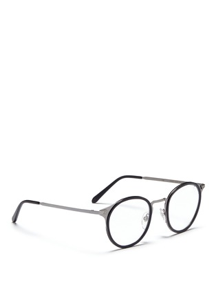 Figure View - Click To Enlarge - SUPER - 'Numero 20' acetate rim round wire optical glasses