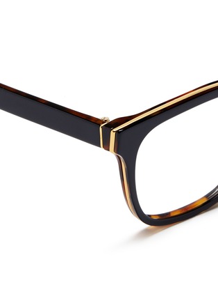 Detail View - Click To Enlarge - SUPER - 'Numero 23' contrast tortoiseshell acetate optical glasses