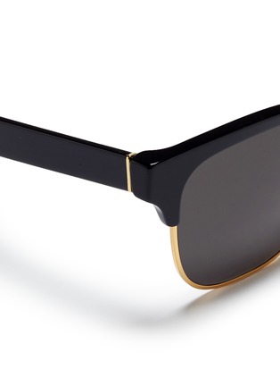 Detail View - Click To Enlarge - SUPER - 'Lele' wire rim D-frame acetate sunglasses