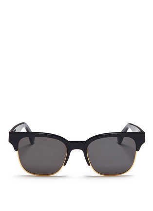 Main View - Click To Enlarge - SUPER - 'Lele' wire rim D-frame acetate sunglasses