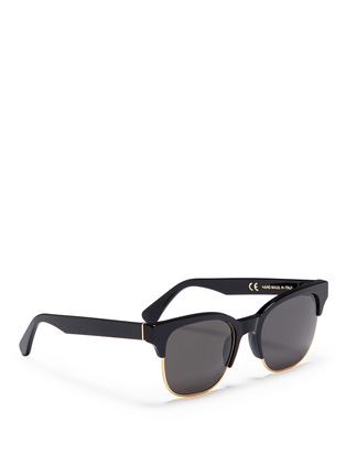 Figure View - Click To Enlarge - SUPER - 'Lele' wire rim D-frame acetate sunglasses