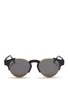 Main View - Click To Enlarge - SUPER - 'Arca' metal rim round acetate sunglasses