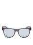 Main View - Click To Enlarge - SUPER - 'Duo-Lens Classic' rimless all lens D-frame mirror sunglasses