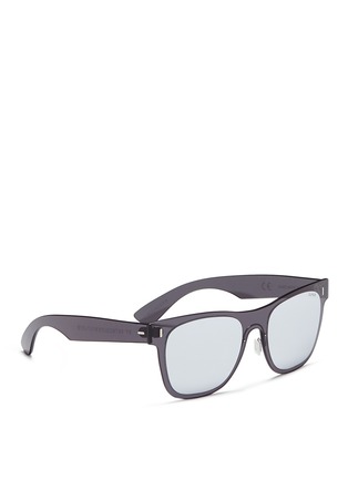 Figure View - Click To Enlarge - SUPER - 'Duo-Lens Classic' rimless all lens D-frame mirror sunglasses