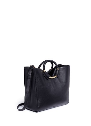 Detail View - Click To Enlarge - SAM EDELMAN - 'Whitney' ring handle leather tote