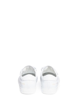 Back View - Click To Enlarge - COMMON PROJECTS - 'Achilles Three Strap' leather sneakers