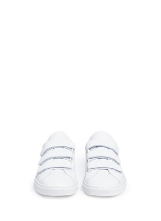 Front View - Click To Enlarge - COMMON PROJECTS - 'Achilles Three Strap' leather sneakers