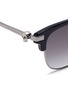 Detail View - Click To Enlarge - ALEXANDER MCQUEEN - Acetate brow bar sunglasses