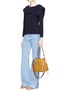 Front View - Click To Enlarge - CHLOÉ - 'Lexa' small suede shoulder bag