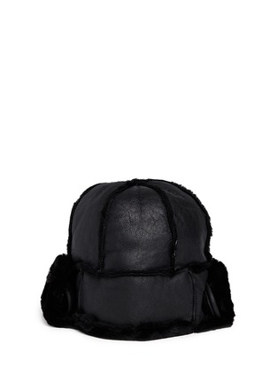 Back View - Click To Enlarge - PAUL SMITH - Leather chapka hat