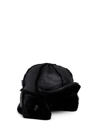 Figure View - Click To Enlarge - PAUL SMITH - Leather chapka hat